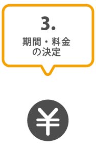 3.期間・料金の決定